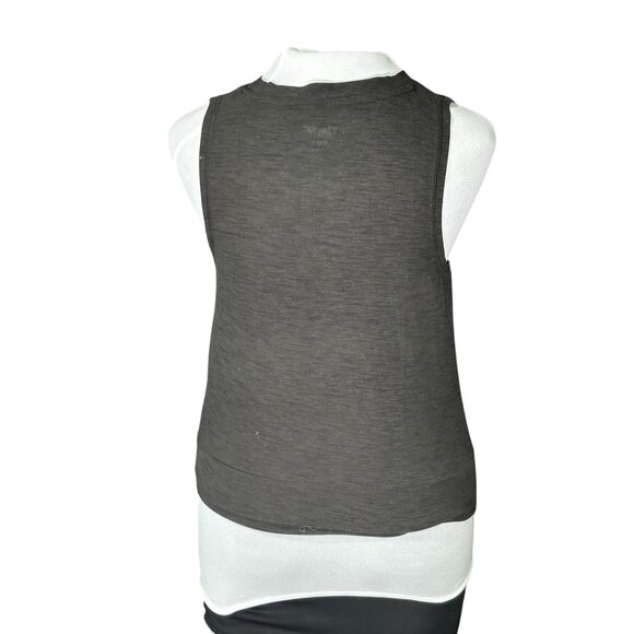 Old Navy Active Womens Breathe On Tank Top S Heathered Black Stretchy - Picture 3 of 5